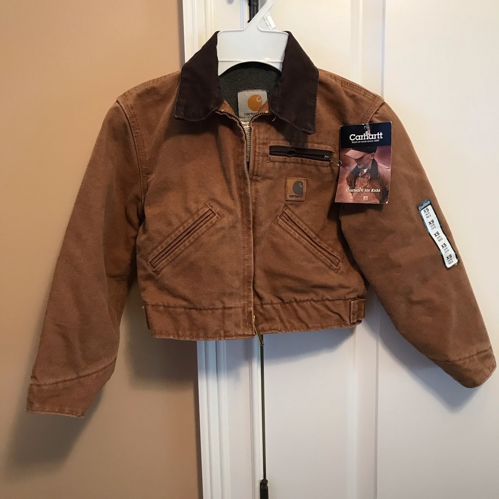 New Carhartt Kids Jacket Brown Size XS (4/5) NWT